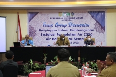 PDAM Jayapura mengadakan Focus Group Discussion tentang Penyiapan Lahan Pembangunan Instalasi Pengolahan Air (IPA) Air Baku Danau Sentani di Hotel Horison Ultima Entrop