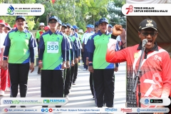 Penjabat Walikota Jayapura Dr. Frans Pekey, MSi membuka kegiatan Gerak Jalan HUT ke-78 Republik Indonesia tahun 2023