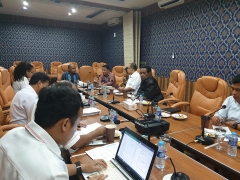 Bpk. DIRUT PDAM Jayapura sedang Rapat Koordinasi Persiapan PON XX / 2020