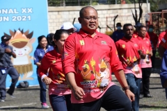 Senam bersama selesai Apel Bersama Menuju PON XX Papua